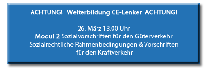 Weiterbildung CE-Lenker